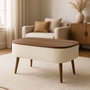 Atelier Del Sofa Noya - Blanco y nogal